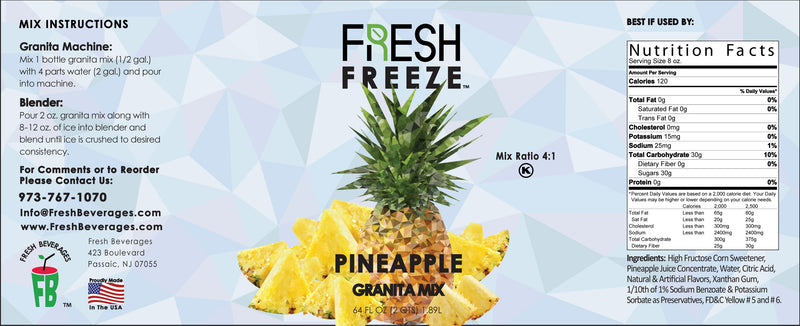 Pineapple Granita Syrup